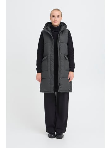 Oxmo Steppweste OXMINNA LONG VEST in Stein