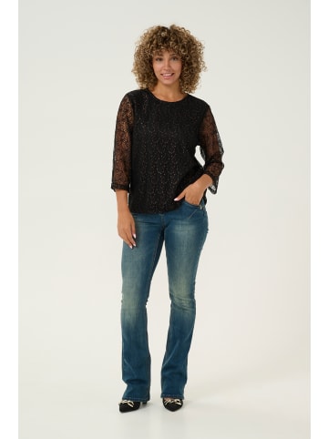 Cream Kurzarm-Bluse CRMinna Regular fit in Pitch Black