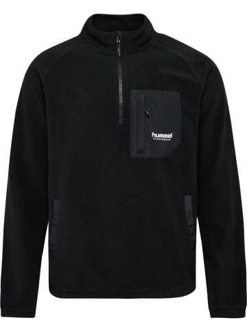Hummel Fleecejacke/Fleecepullover "Fleece Halfzip Sw" in Schwarz