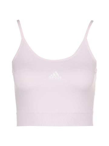 adidas Performance Sport-BH Aeroknit Seamless in rosa / weiß