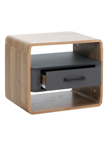 MCW Nachttisch P43, Rivera-Eiche-Optik, dunkelgrau