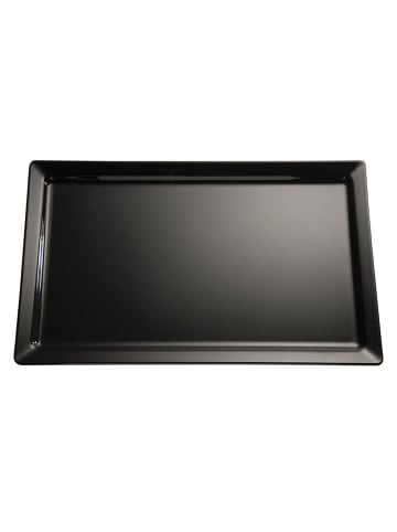 APS GN 1/2 Tablett FRIENDLY TRAY in Schwarz - 32,5 x 26,5 cm, H: 3 cm                  