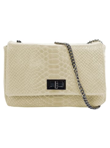 Cluty Umhängetasche echt Leder in beige