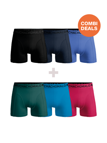 Muchachomalo 6er-Set: Boxershort in Mehrfarbig - für Herren