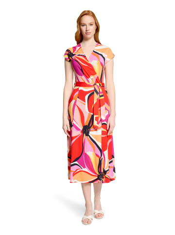 Betty Barclay Jerseykleid mit Blumenprint in Red/Pink