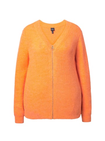 Ulla Popken Strickjacke in neon orange
