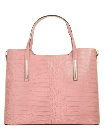 Cluty Handtasche echt Leder in rosa