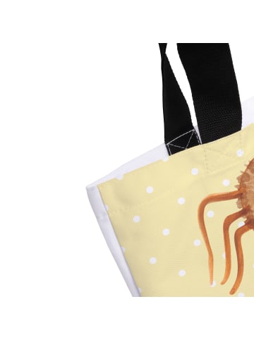 Mr. & Mrs. Panda Tote Bag Spinne Agathe Sandwich mit Spruch in Gelb Pastell
