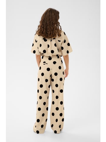 CULTURE Casual Hose CUtika Straight fit in Whitecap/Black Dot