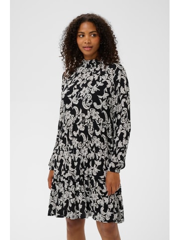 Kaffe Kleid KAriani Loose fit in Black Deep/Chalk Paisley