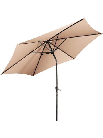 COSTWAY Sonnenschirm 270 cm in Beige