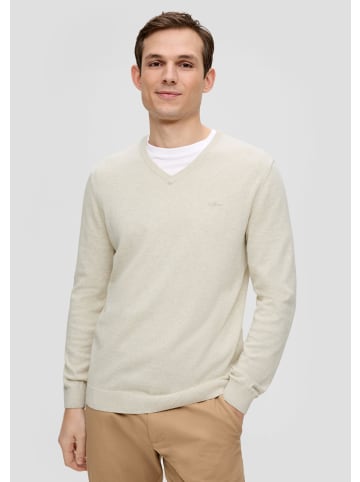 s.Oliver Strickpullover langarm in Creme