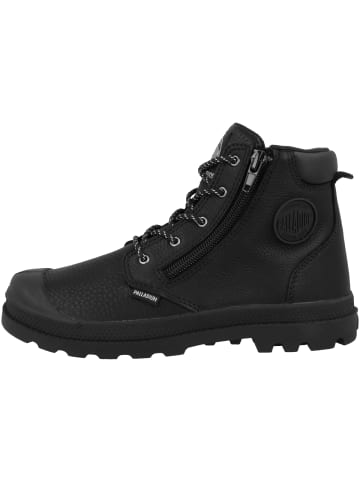 Palladium Schnürboots Pampa Hi Cuff WP in schwarz