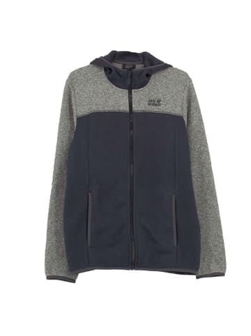 Jack Wolfskin Jacke Elk Hoodie Fleece in Grau