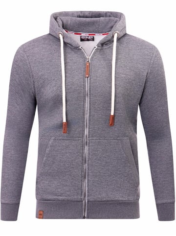 RESLAD Sweatjacke Meliert in anthrazit