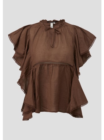 QS Bluse in 8922_dunkelbraun