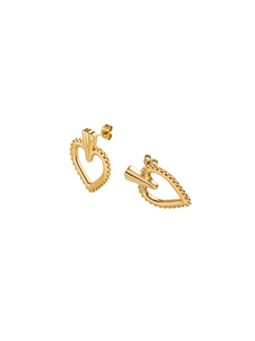 PURELEI Ohrringe Darling Heart in Gold