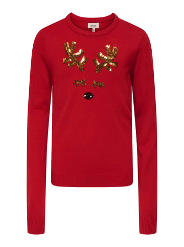 KIDS ONLY Strickpullover 'Xmas Shine' in rot