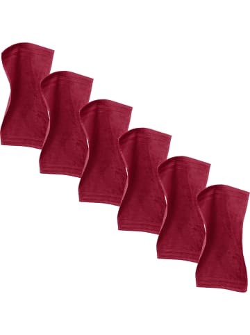 Erwin Müller Frottier Gästetuch 6er-Pack Heidelberg in weinrot