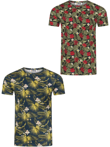 riverso  T-Shirt RIVBill 2er Pack in Mehrfarbig