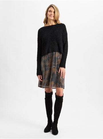 CARTOON Kleid in schwarz braun - 0001