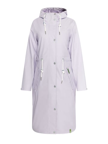 Schmuddelwedda Damen Regenmantel Aus Recyceltem Polyester in Pastelllavendel