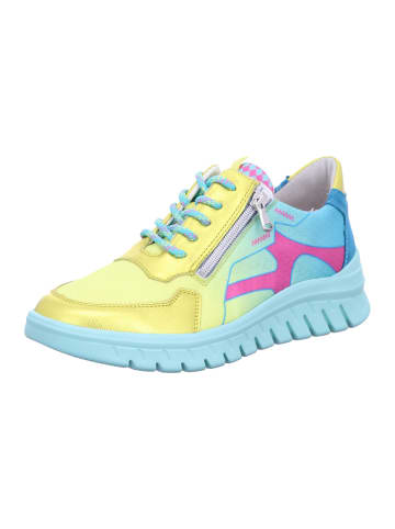 WALDLÄUFER Damen- Schnürschuhe CHICAGO JUMP VELOUR-HYDRO in Gelb