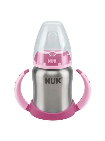 NUK Trinklern-Flasche Learner Cup Edelstahl 125 ml - Rosa in rosa