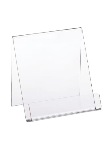 relaxdays Buchaufsteller in Transparent - A5