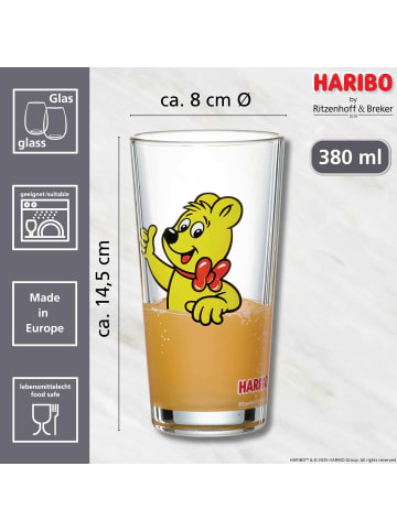 Ritzenhoff & Breker 6er Set Trinkgläser Haribo Thumbs Up 380 ml in orange