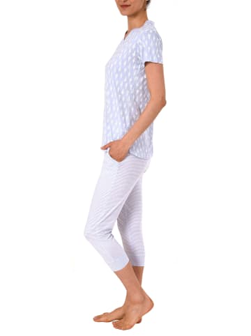 NORMANN Capri Pyjama kurzarm Ananas - 44482 in lila