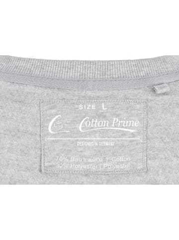 Cotton Prime® Street Art Sweatshirt "New York" - Weltenbummler Kollektion in Grau-Melange