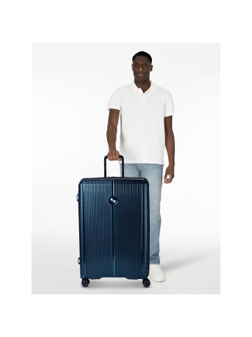 Polestream Paris 4 Rollen Trolley 78 cm in blue metallic