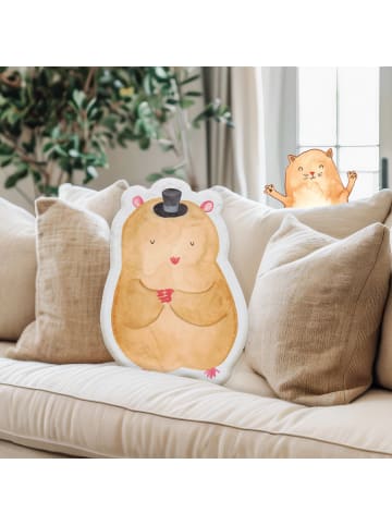 Mr. & Mrs. Panda Plüschkissen Hamster Hut ohne Spruch in Weiß