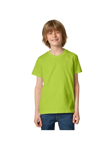 tectake Einfarbiges T-Shirt für Kinder, hellgrün