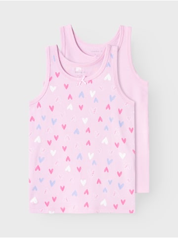 name it Unterhemden 2er Pack NMFTANK TOP PINK HEARTS in pink lavender