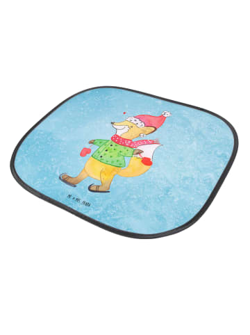 Mr. & Mrs. Panda Auto Sonnenblende Fuchs  Schlittschuhe ohne Spruch in Eisblau