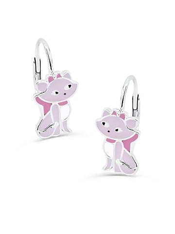 schmuck23 Silber Ohrringe 925 Katze 1,0 cm x 1,0 cm