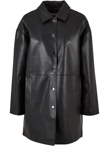 Urban Classics Urban Classics Damen Ladies Faux Leather Coat in black
