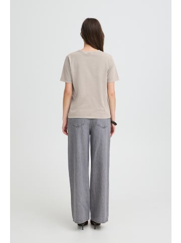 b. young Kurzarm-Bluse BYSOLKO Relaxed fit in Gray Flannel