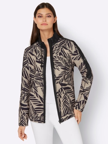 creation L Shirtjacke in schwarz-sand