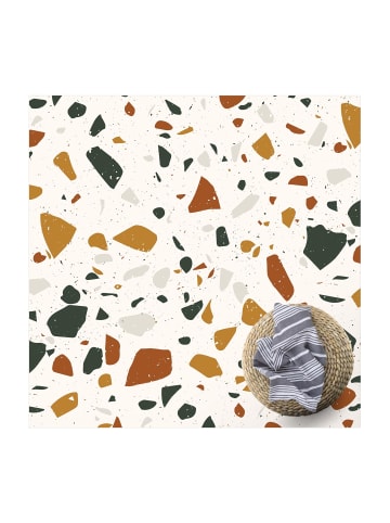 WALLART Vinyl-Teppich - Detailliertes Terrazzo Muster Livorno in Braun