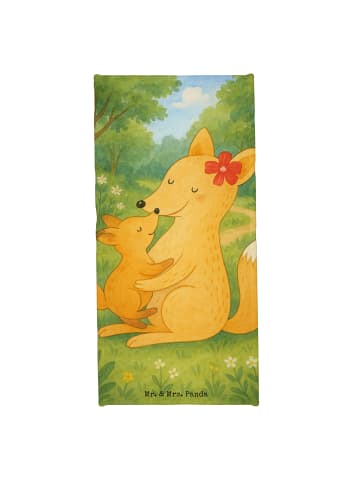 Mr. & Mrs. Panda Strandlaken Fuchs Mama Design ohne Spruch in Grau Pastell