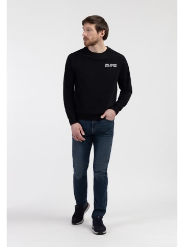 DreiMaster Maritim Sweatshirt Mit Rundhals in Schwarz