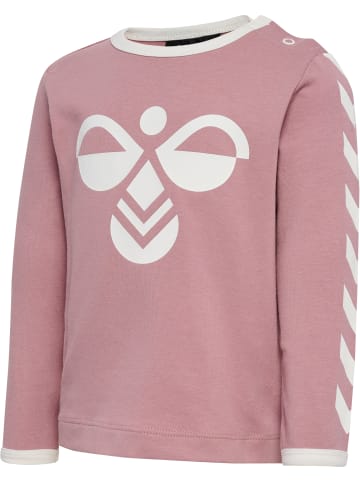 Hummel T-Shirt Hmlflipper Kinder in GREY MELANGE/WOODROSE