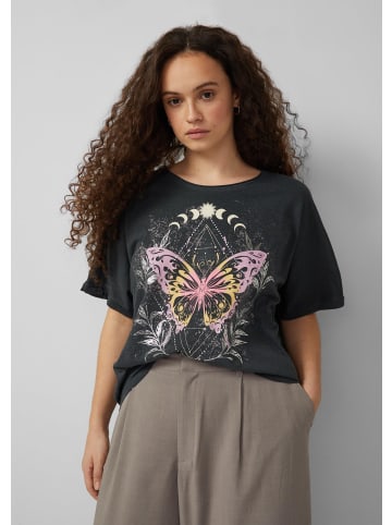 QS T-Shirt in 99D0_schwarz