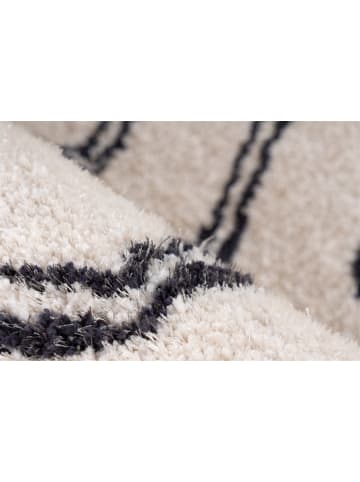 Kayoom Hochflor Teppich Orlando 225 in elfenbein - rechteckig