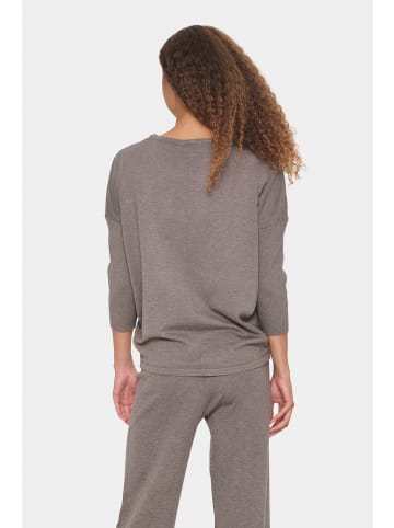 SAINT TROPEZ Strickpullover A2561, Casual fit in Iron Melange