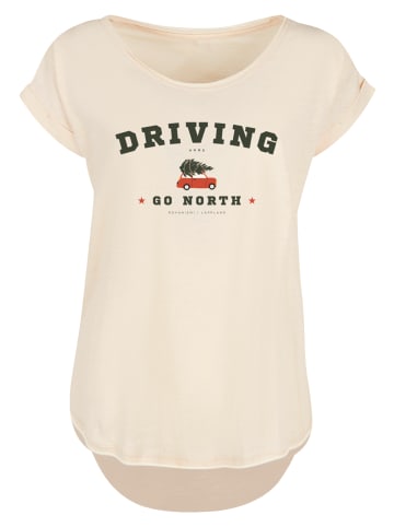 F4NT4STIC Long Cut T-Shirt Driving Home Weihnachten in Whitesand