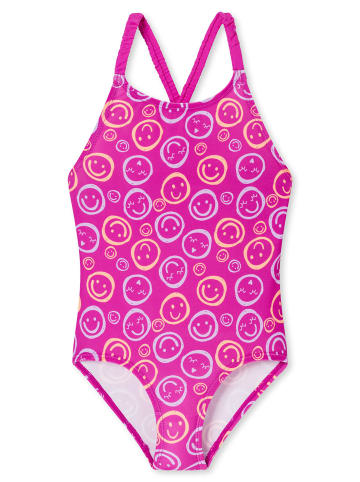 Schiesser Badeanzug Aqua Kids in Fuchsia